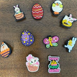 Easter-Themed Bogg Bag/Croc Charms Set